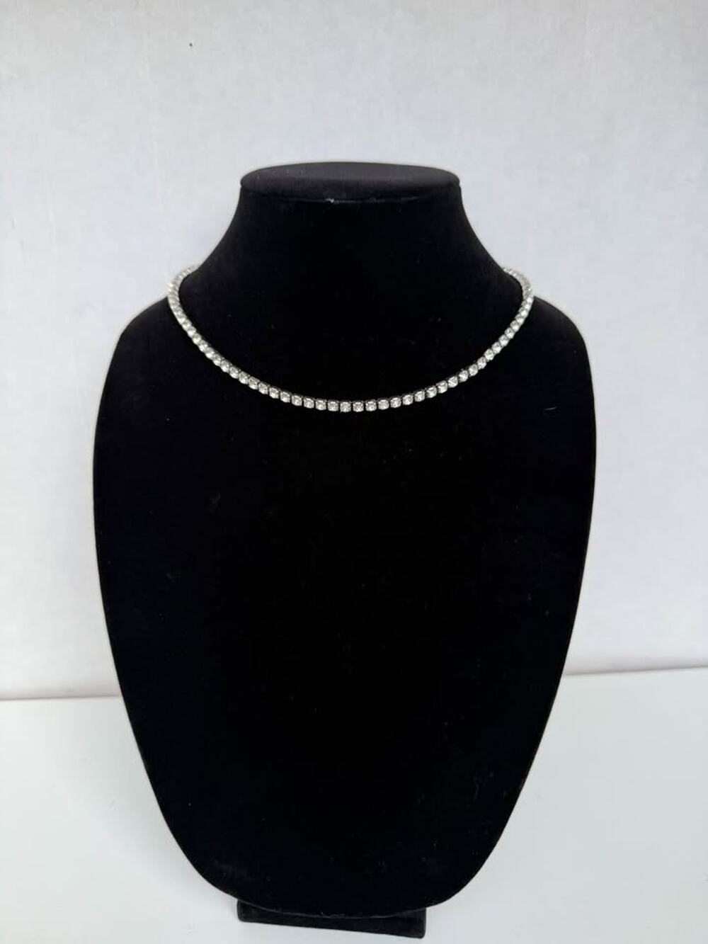 Rhinestone Tennis Necklace - Elegant Sparkle (MWL26)